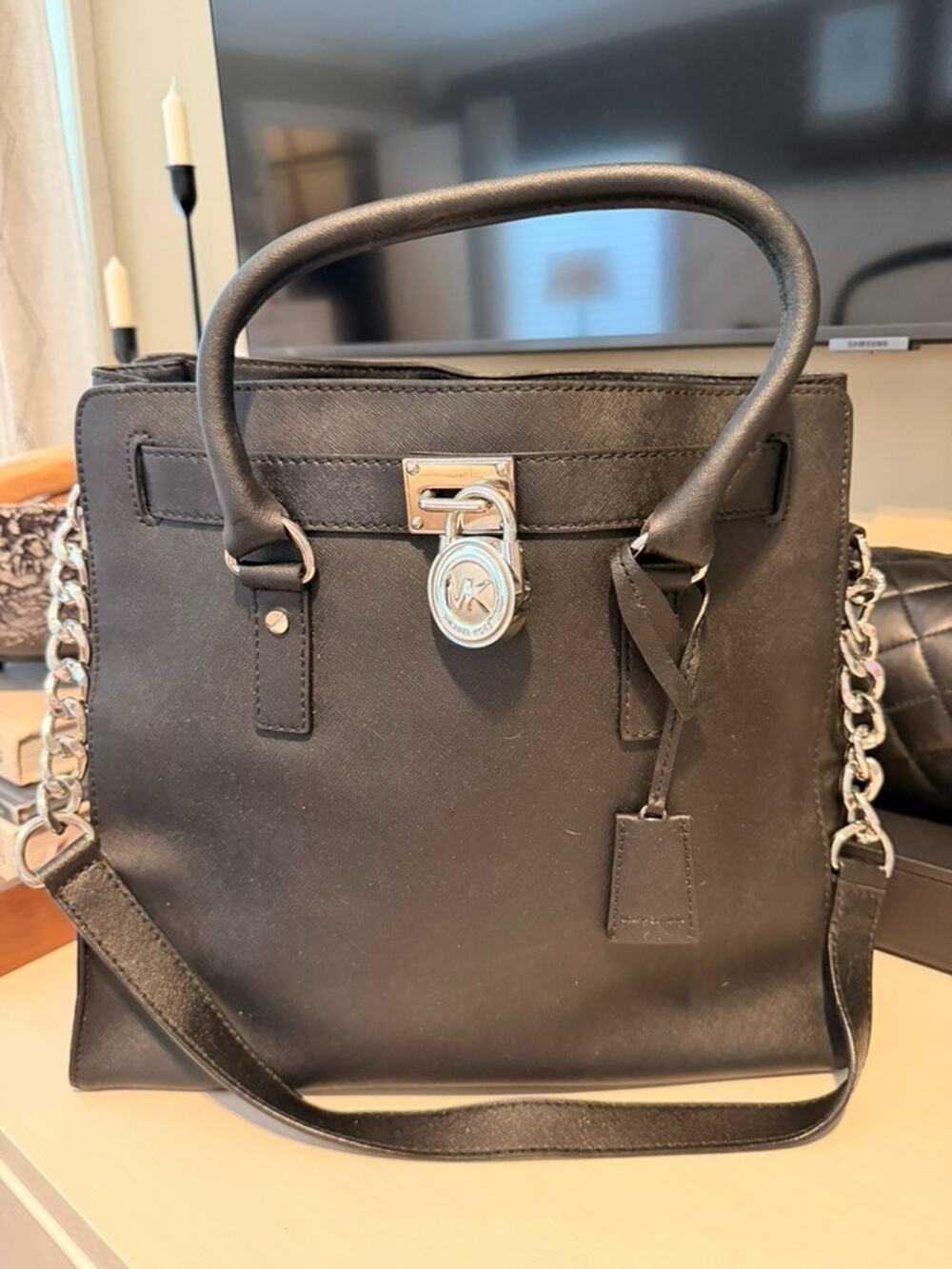 Michael Kors Hamilton Satchel Handbag PRE-OWNED